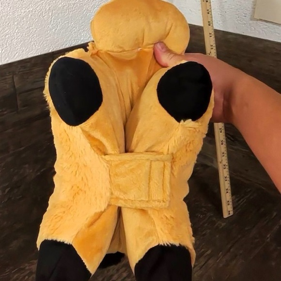 Plush Dog Toy Kids Pillow- Yellow and Black - Picture 4 of 7